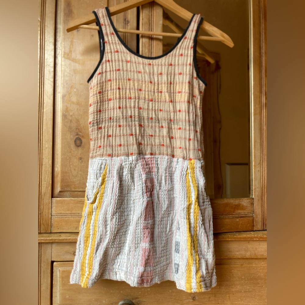 Ace & Jig Sleeveless Doublegauze Dress in Crayon Textile, Size Small